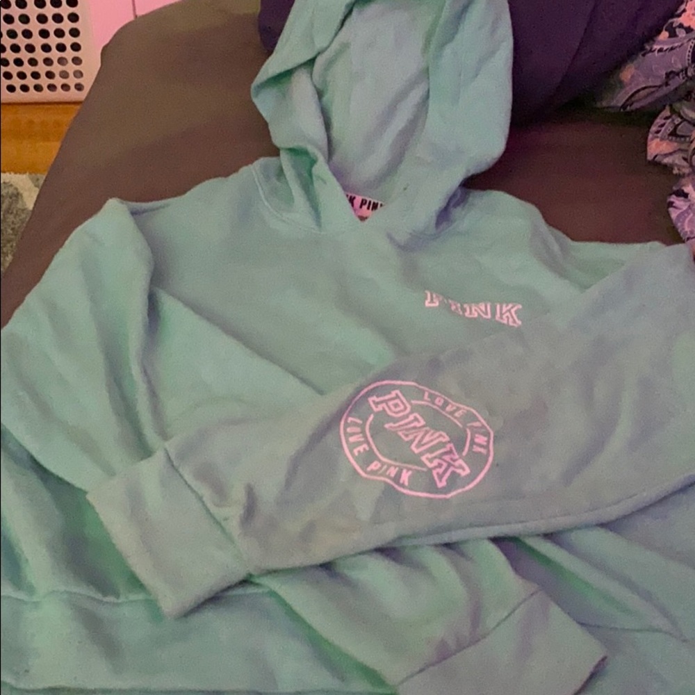 PINK cropped hoodie